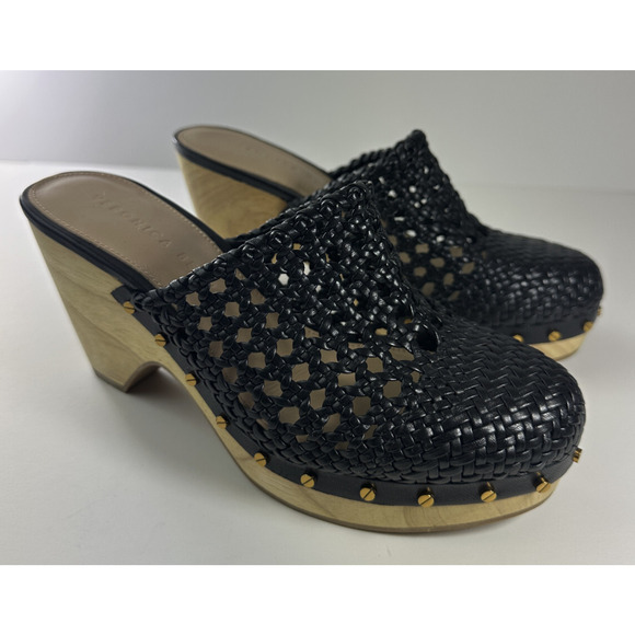 Veronica Beard Hardie Woven Leather Clogs Women's Shoes Size 6M 6 EUC $450 MSRP - Picture 7 of 16